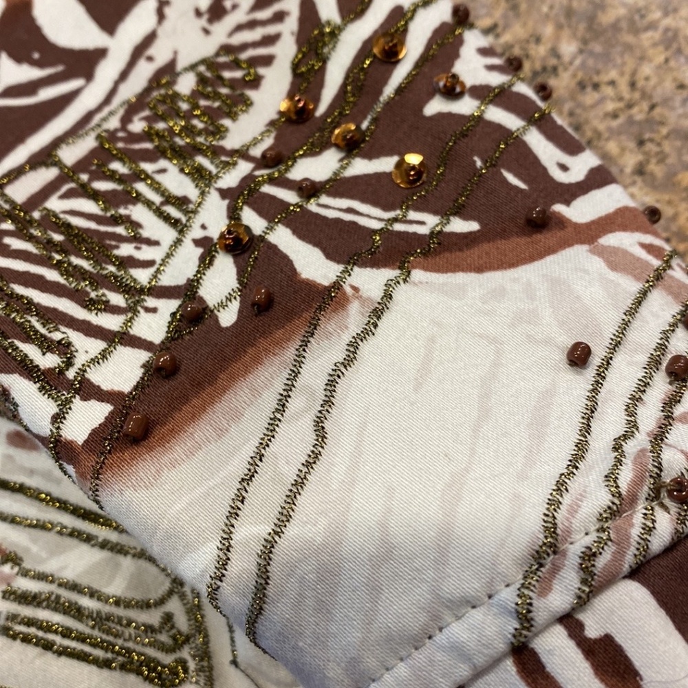 Coldwater Creek Brown and Tan Blazer Jacket 14 - Picture 5 of 16